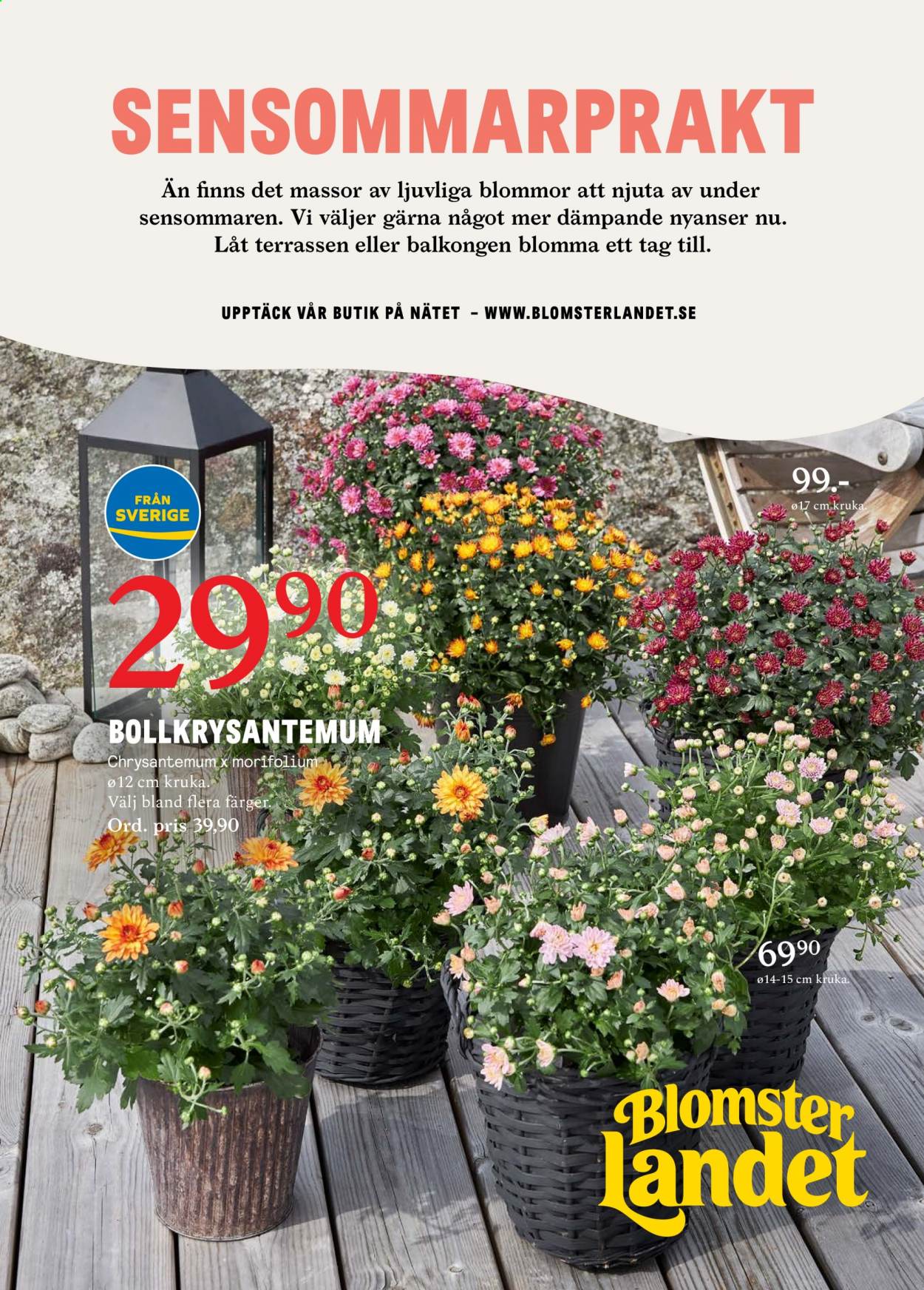 Blomsterlandet reklamblad - 30/8 2021 - 5/9 2021.