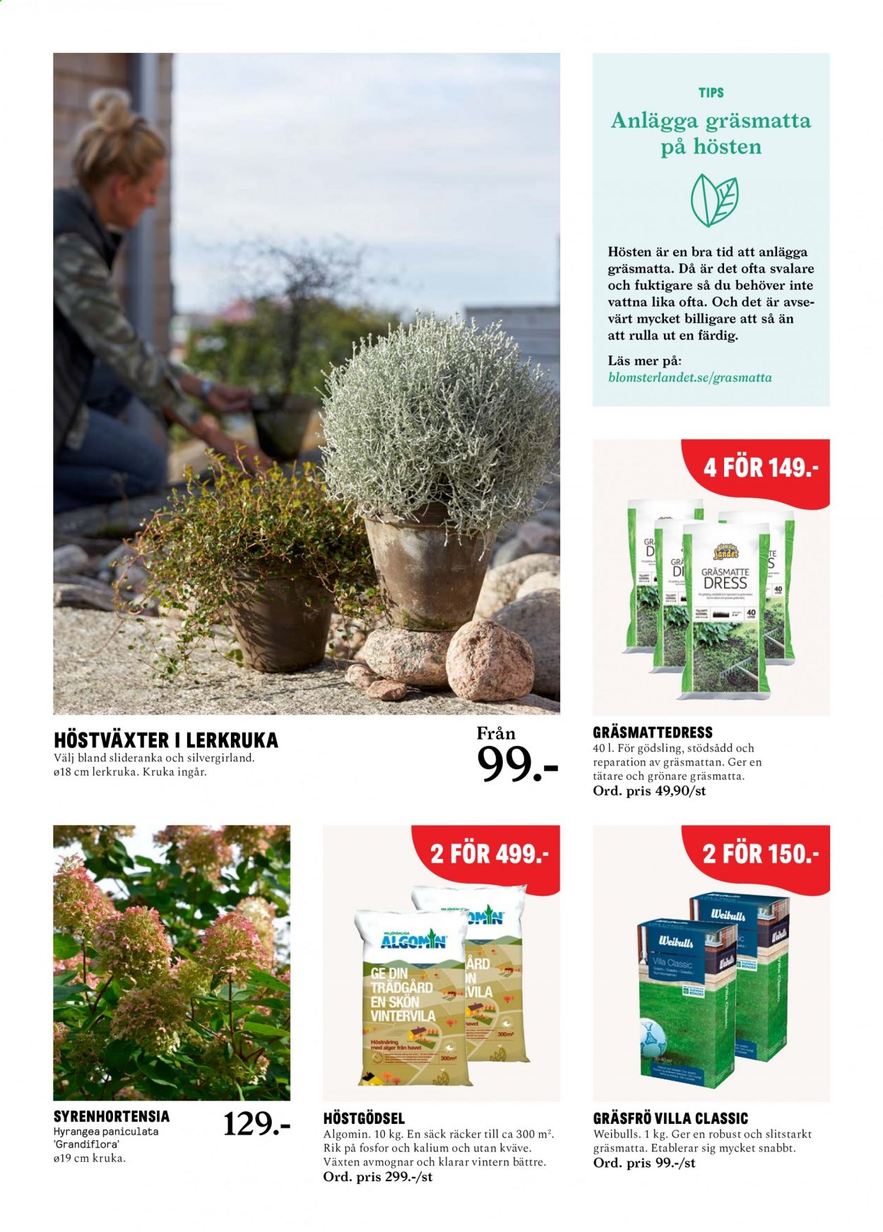 Blomsterlandet reklamblad - 30/8 2021 - 5/9 2021.