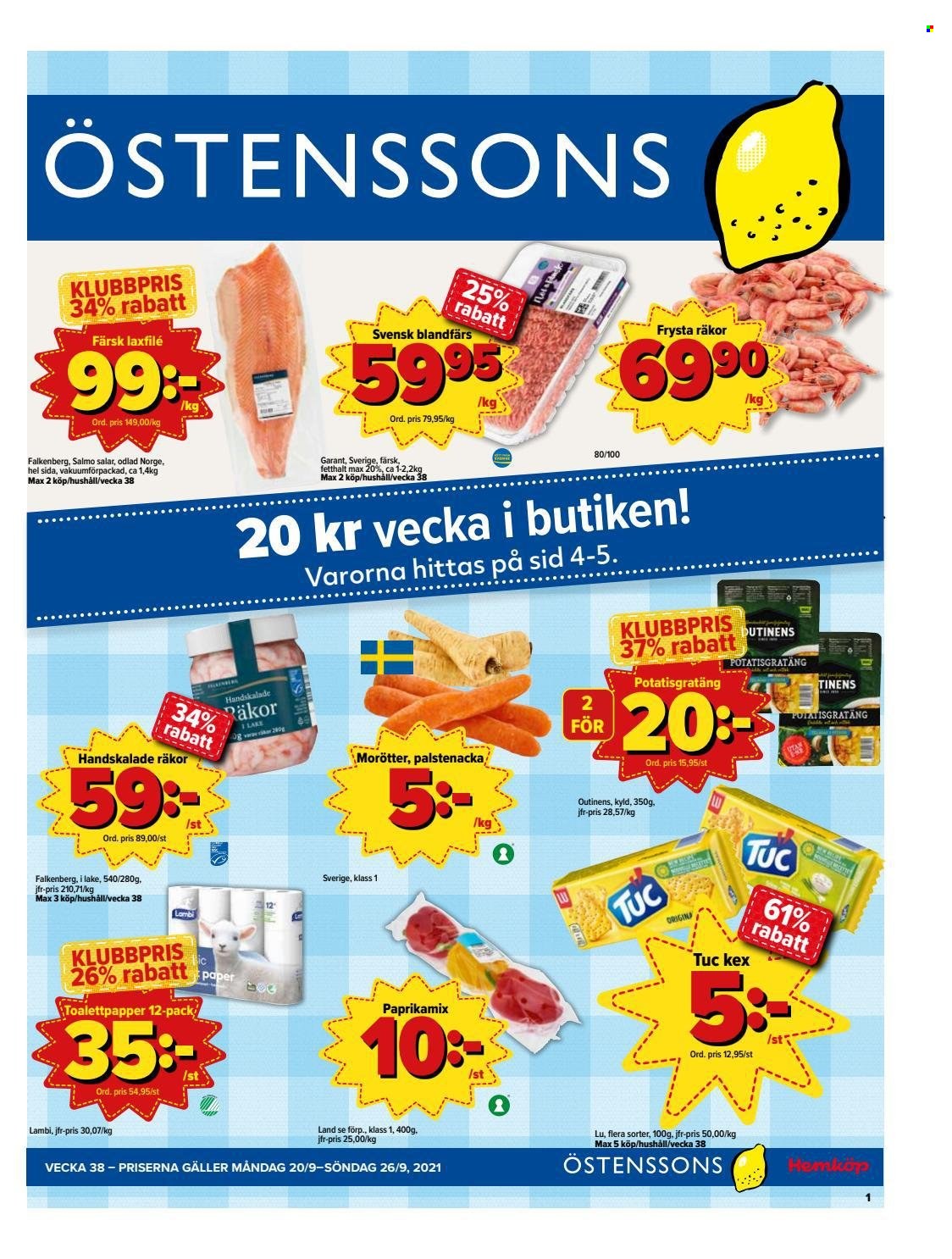 Östenssons reklamblad - 20/9 2021 - 26/9 2021.
