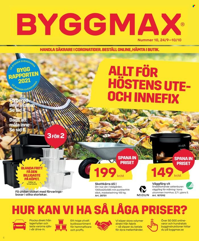 ByggMax reklamblad - 24/9 2021 - 10/10 2021.