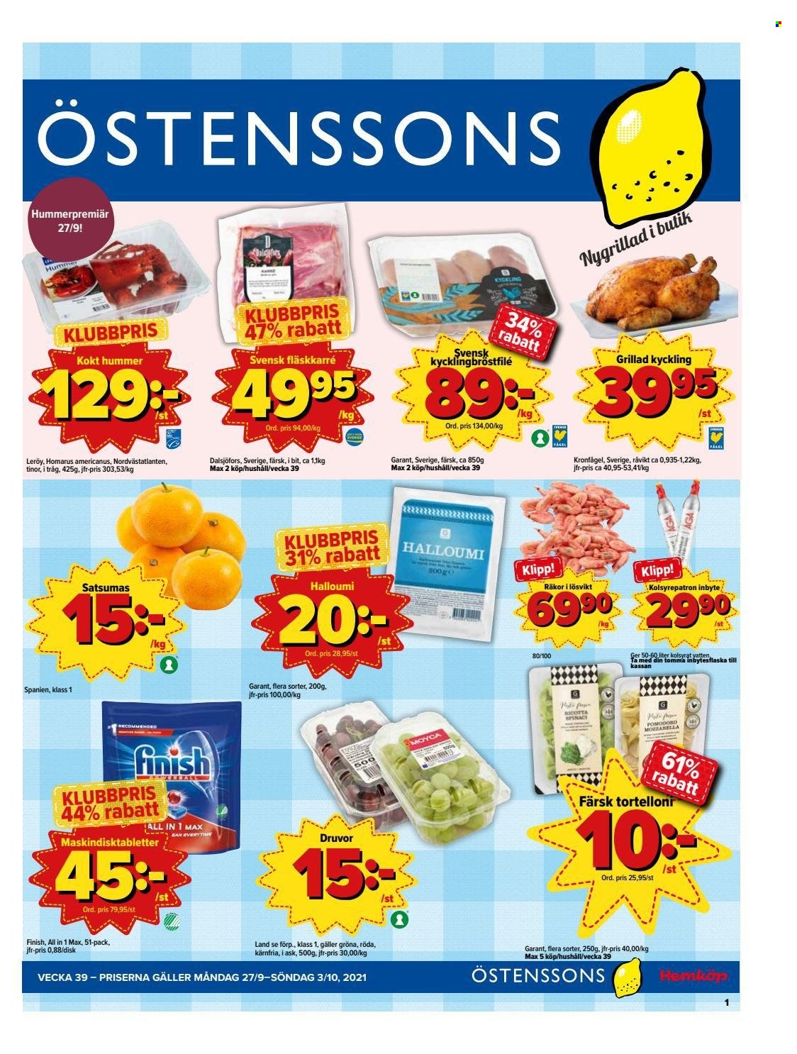 Östenssons reklamblad - 27/9 2021 - 3/10 2021.
