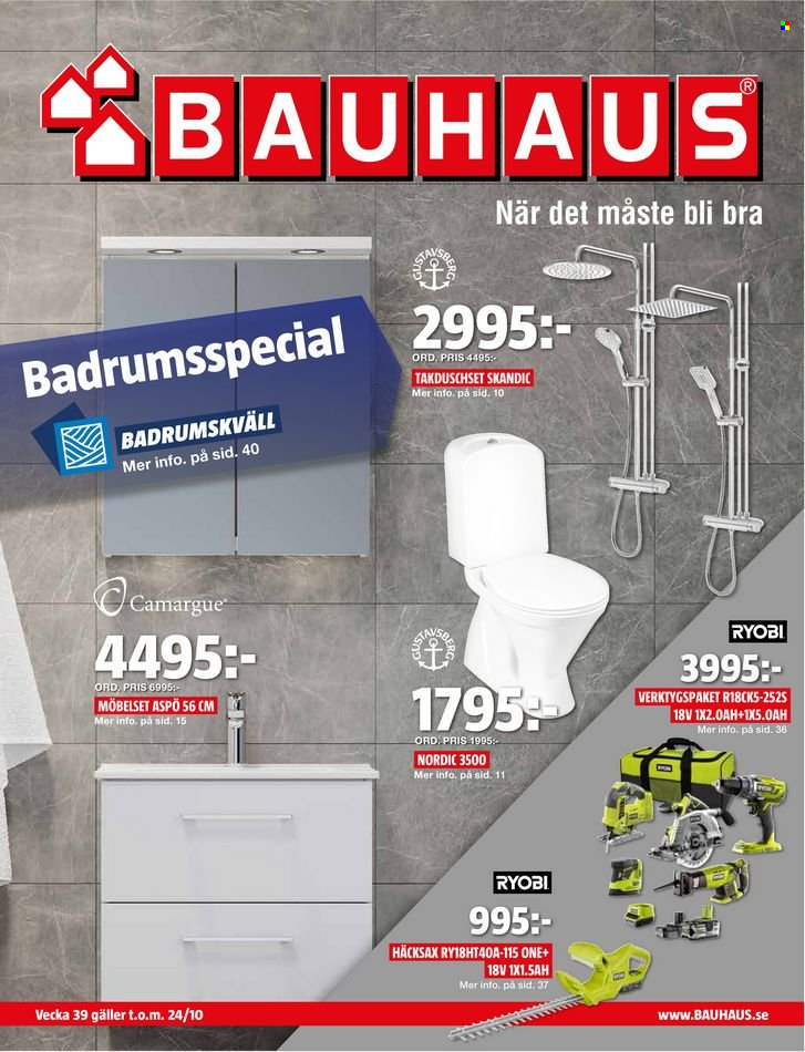 Bauhaus reklamblad - 26/9 2021 - 24/10 2021.