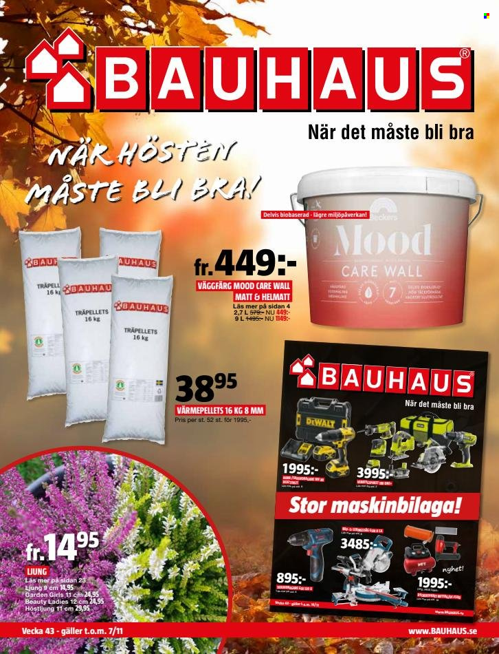 Bauhaus reklamblad - 24/10 2021 - 7/11 2021.