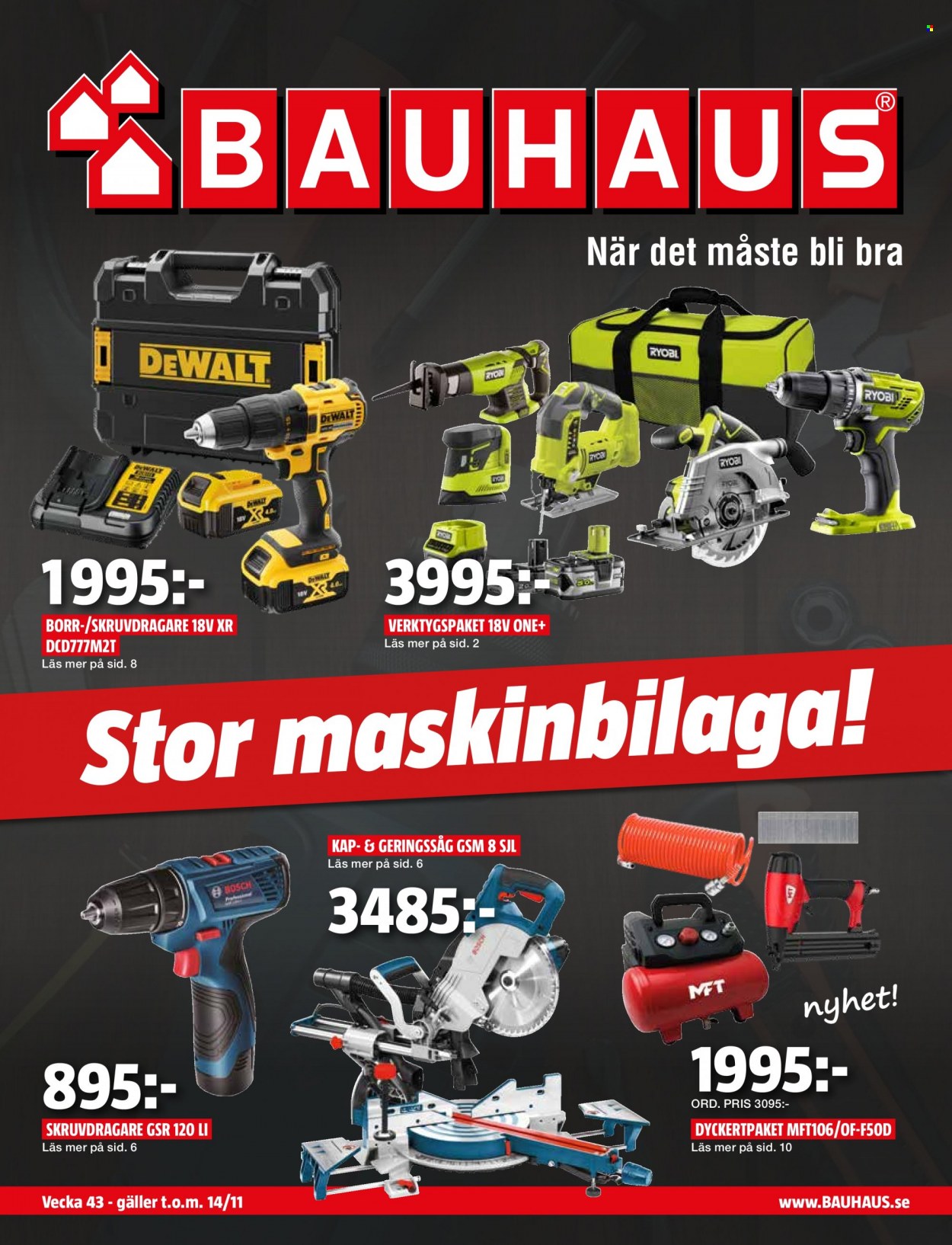 Bauhaus reklamblad - 25/10 2021 - 14/11 2021.