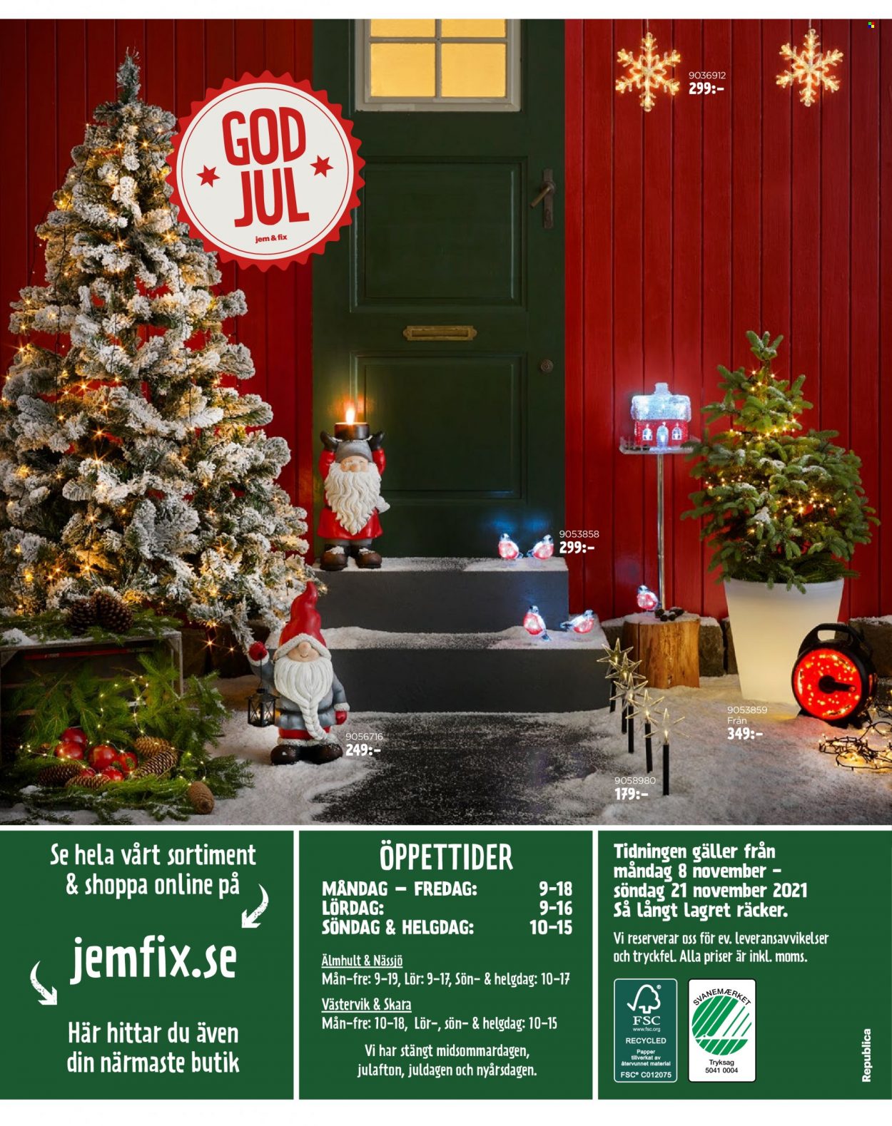 jem & fix reklamblad - 8/11 2021 - 21/11 2021.