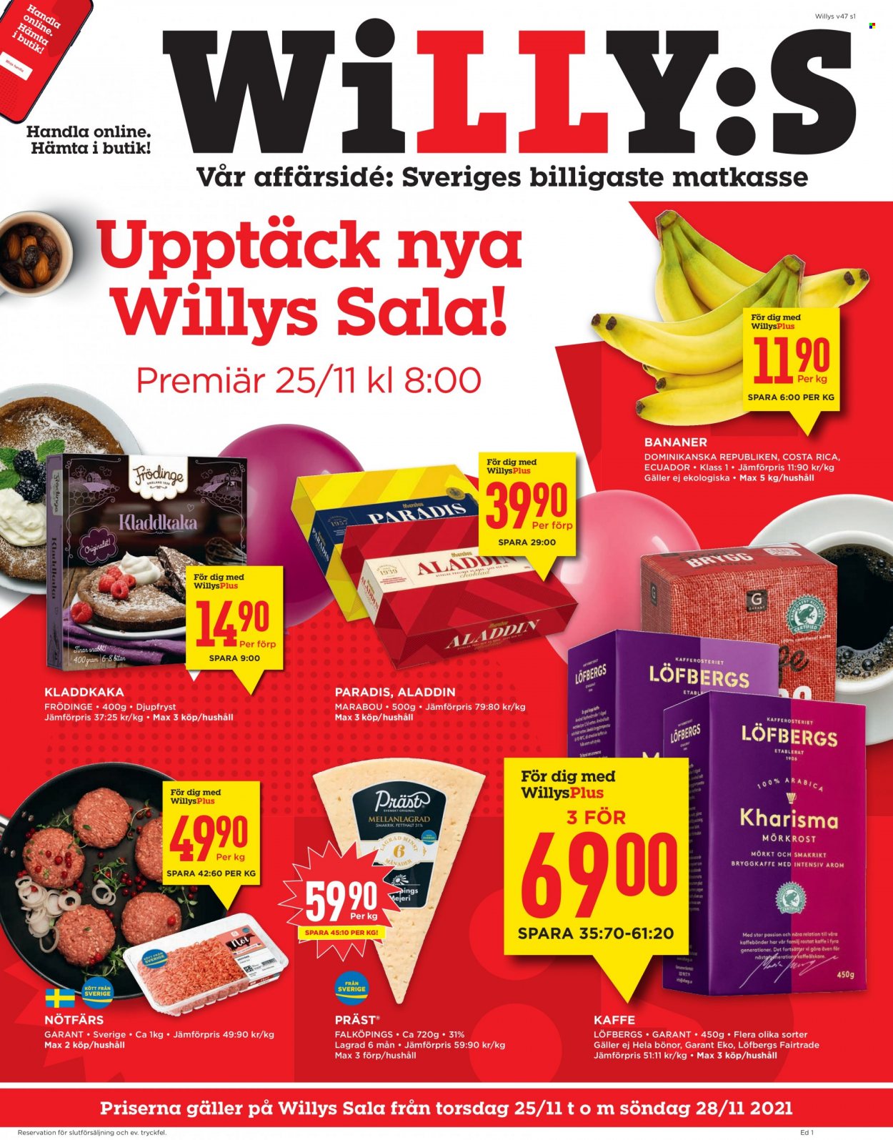Willys reklamblad - 25/11 2021 - 28/11 2021.