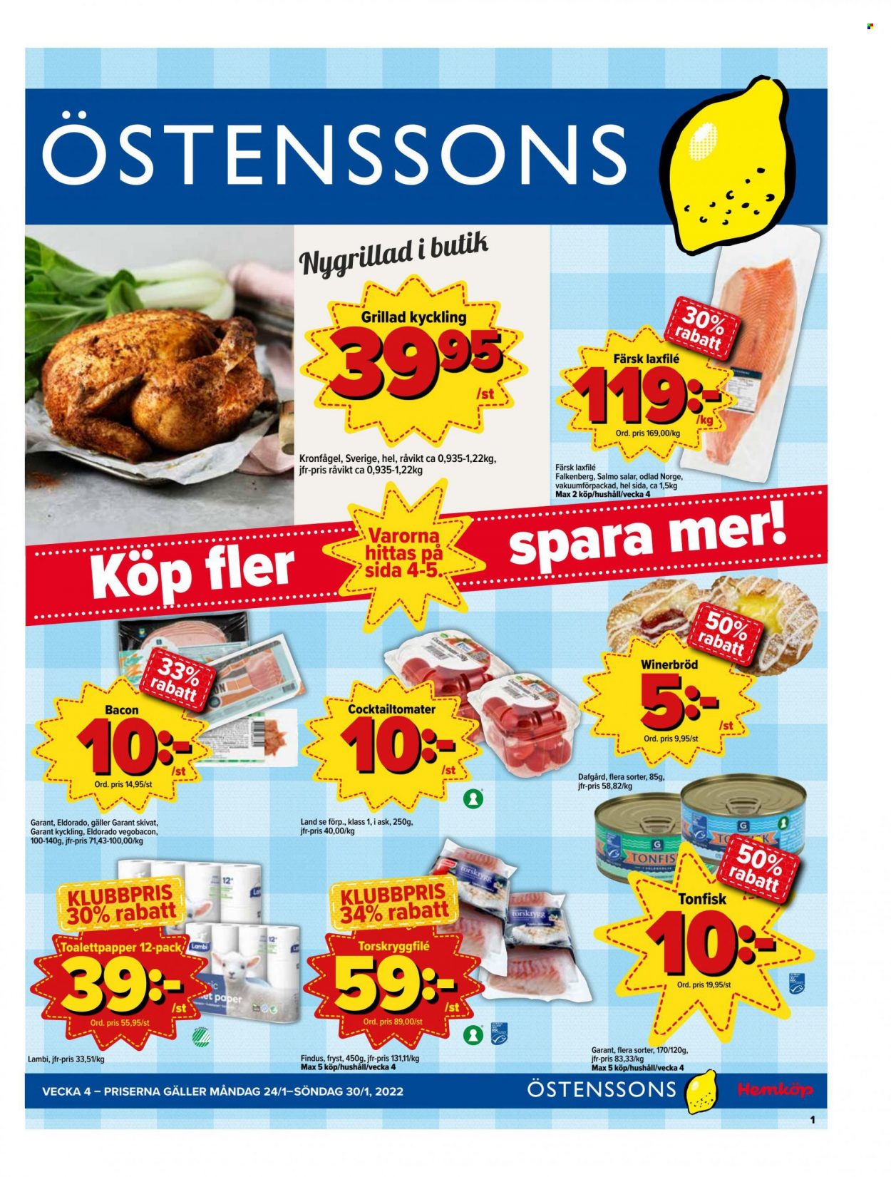 Östenssons reklamblad - 24/1 2022 - 30/1 2022.