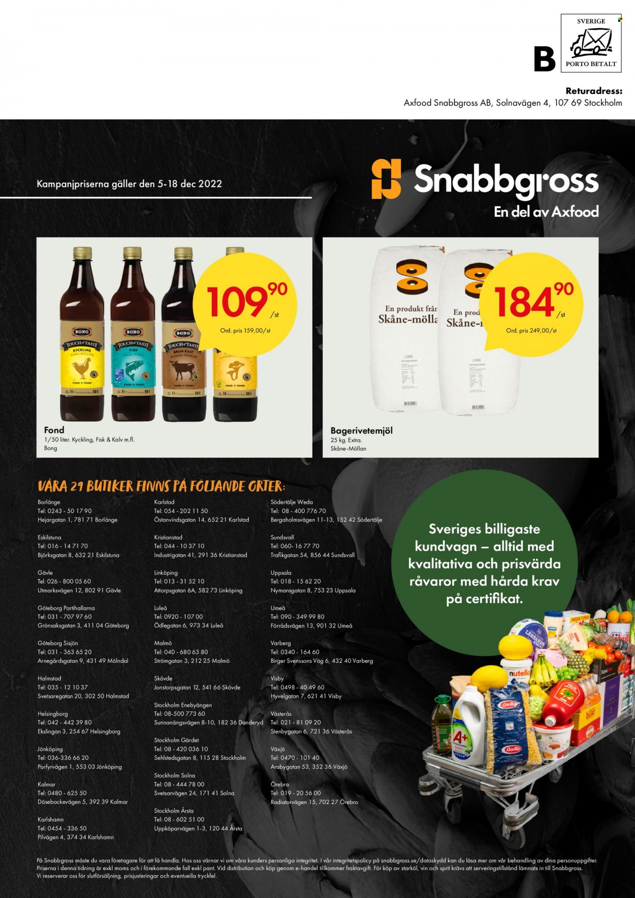 Axfood Snabbgross reklamblad - 5/12 2022 - 18/12 2022.