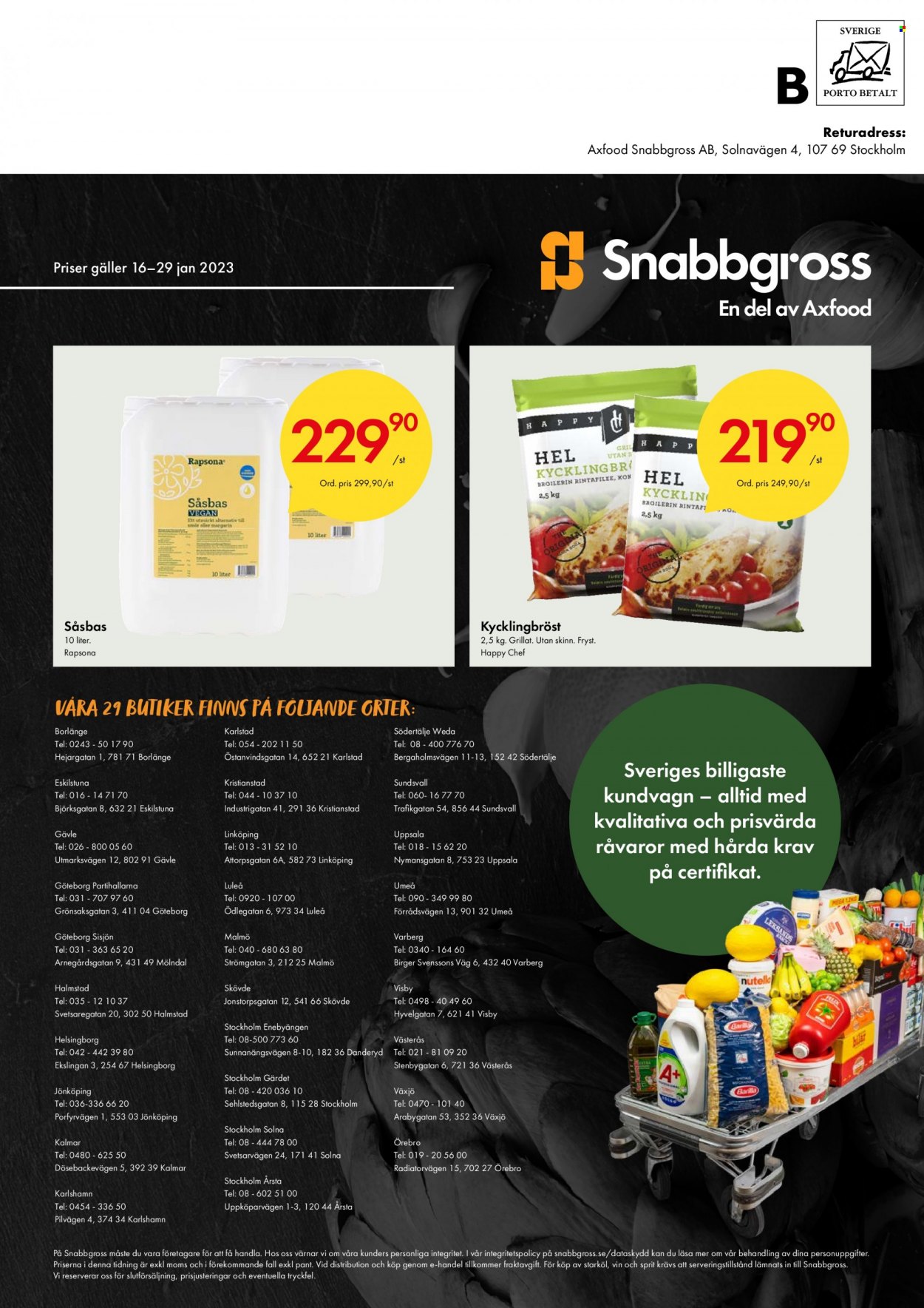 Axfood Snabbgross reklamblad - 16/1 2023 - 29/1 2023.