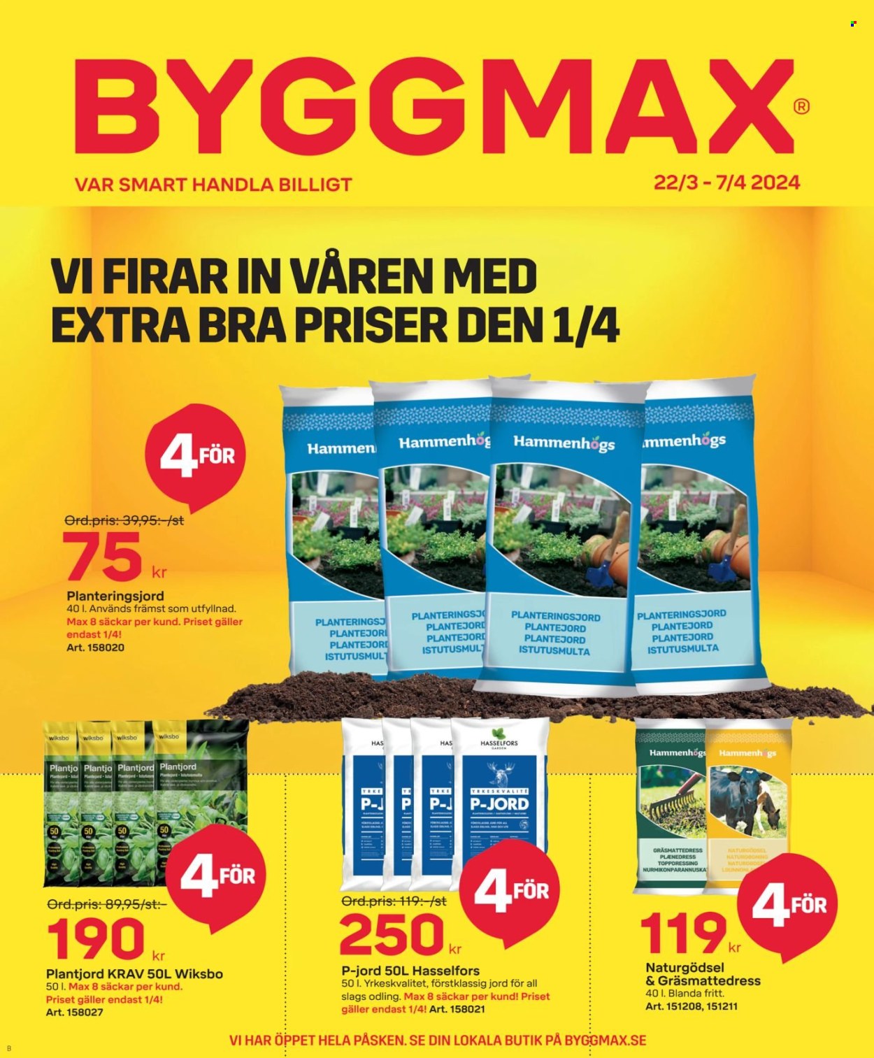 ByggMax reklamblad - 22/3 2024 - 7/4 2024.