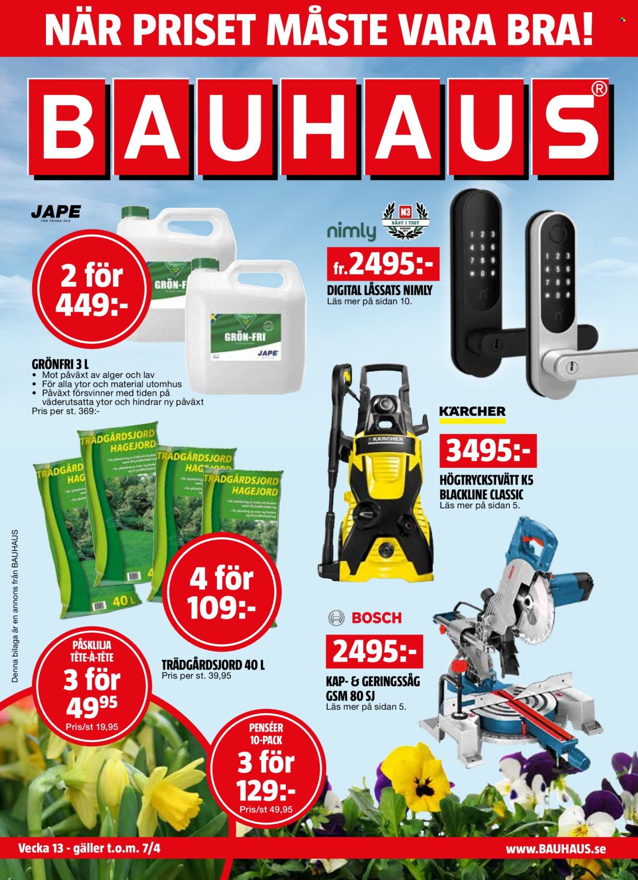 Bauhaus reklamblad - 25/3 2024 - 7/4 2024.