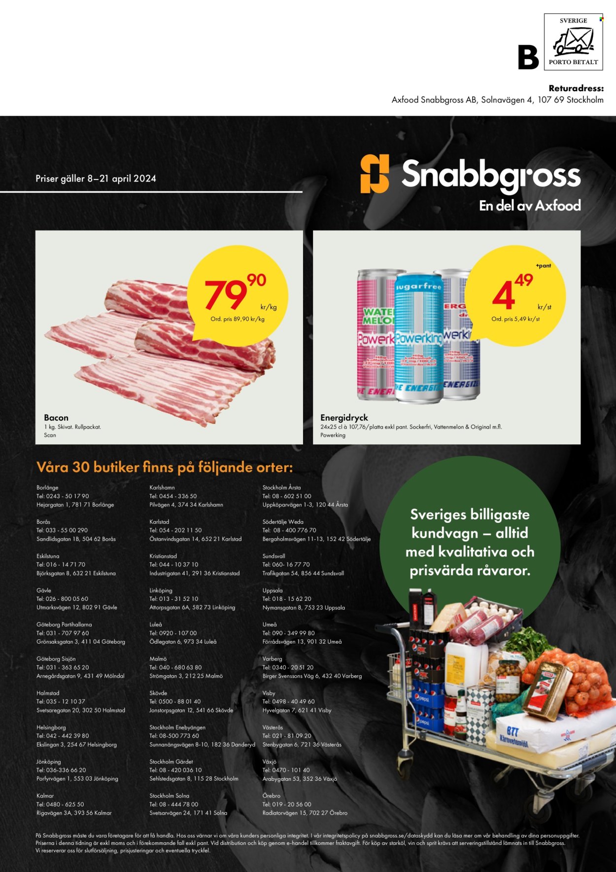 Axfood Snabbgross reklamblad - 8/4 2024 - 21/4 2024.