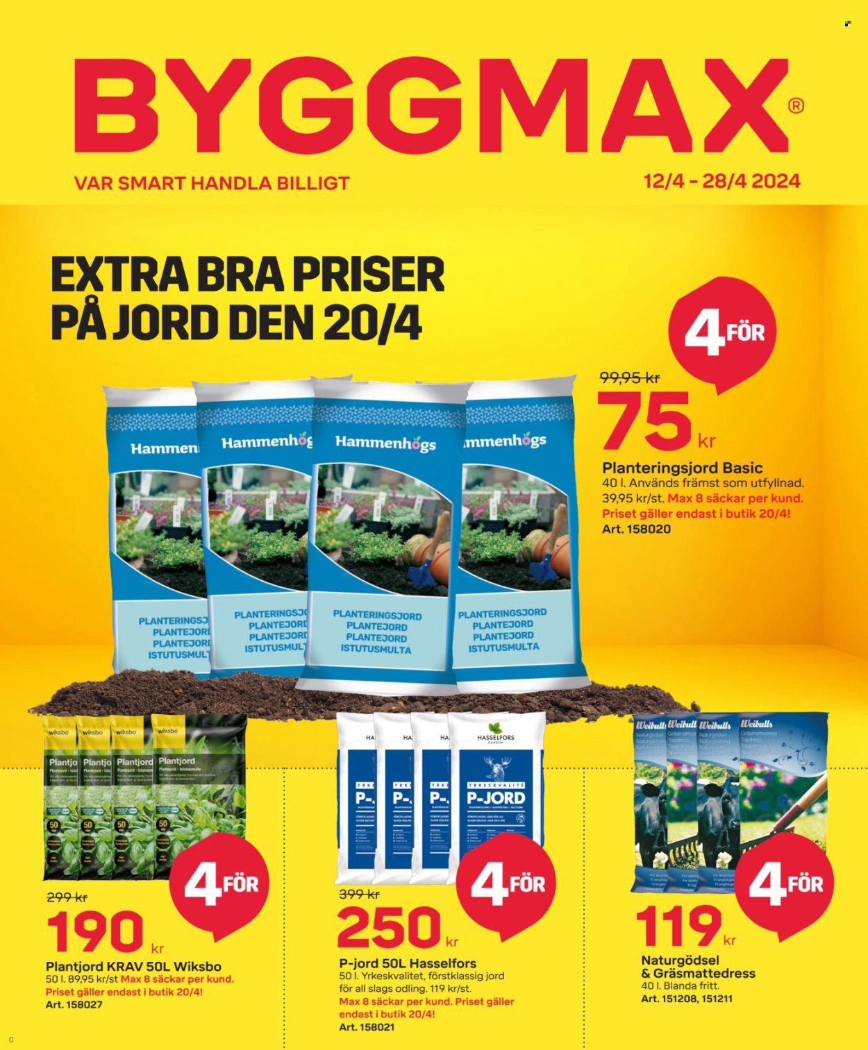 ByggMax reklamblad - 12/4 2024 - 28/4 2024.