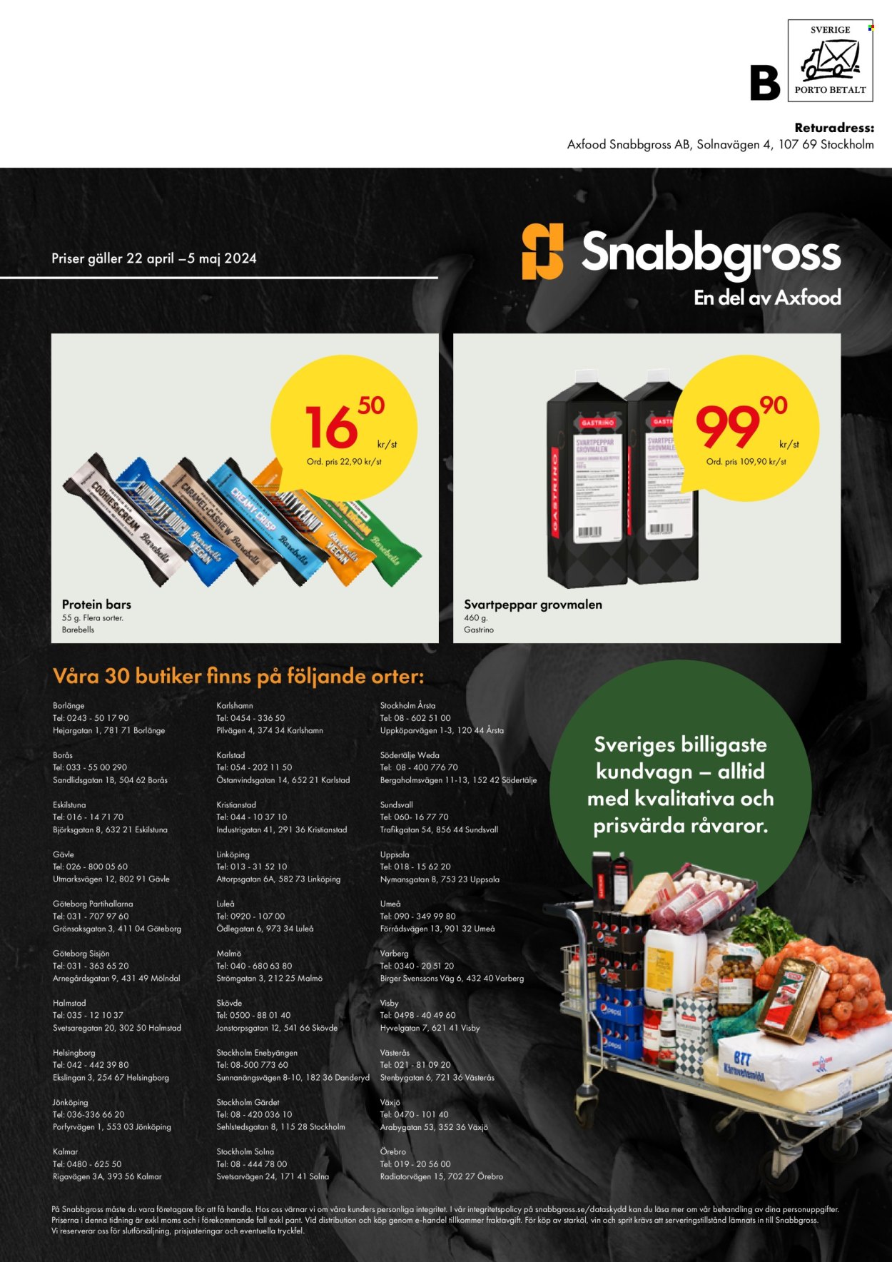Axfood Snabbgross reklamblad - 22/4 2024 - 5/5 2024.