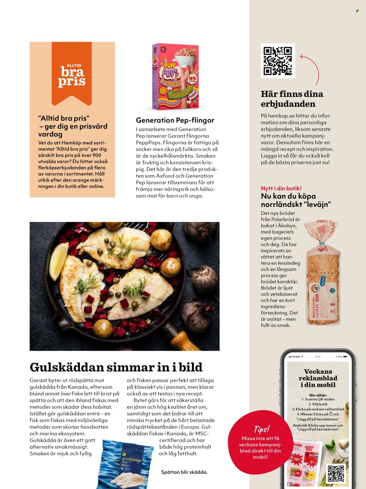 Hemköp reklamblad.
